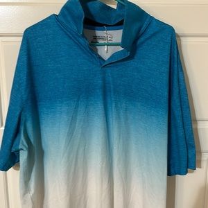 Blue/White Nike XXL Golf Polo Dri Fit Shirt